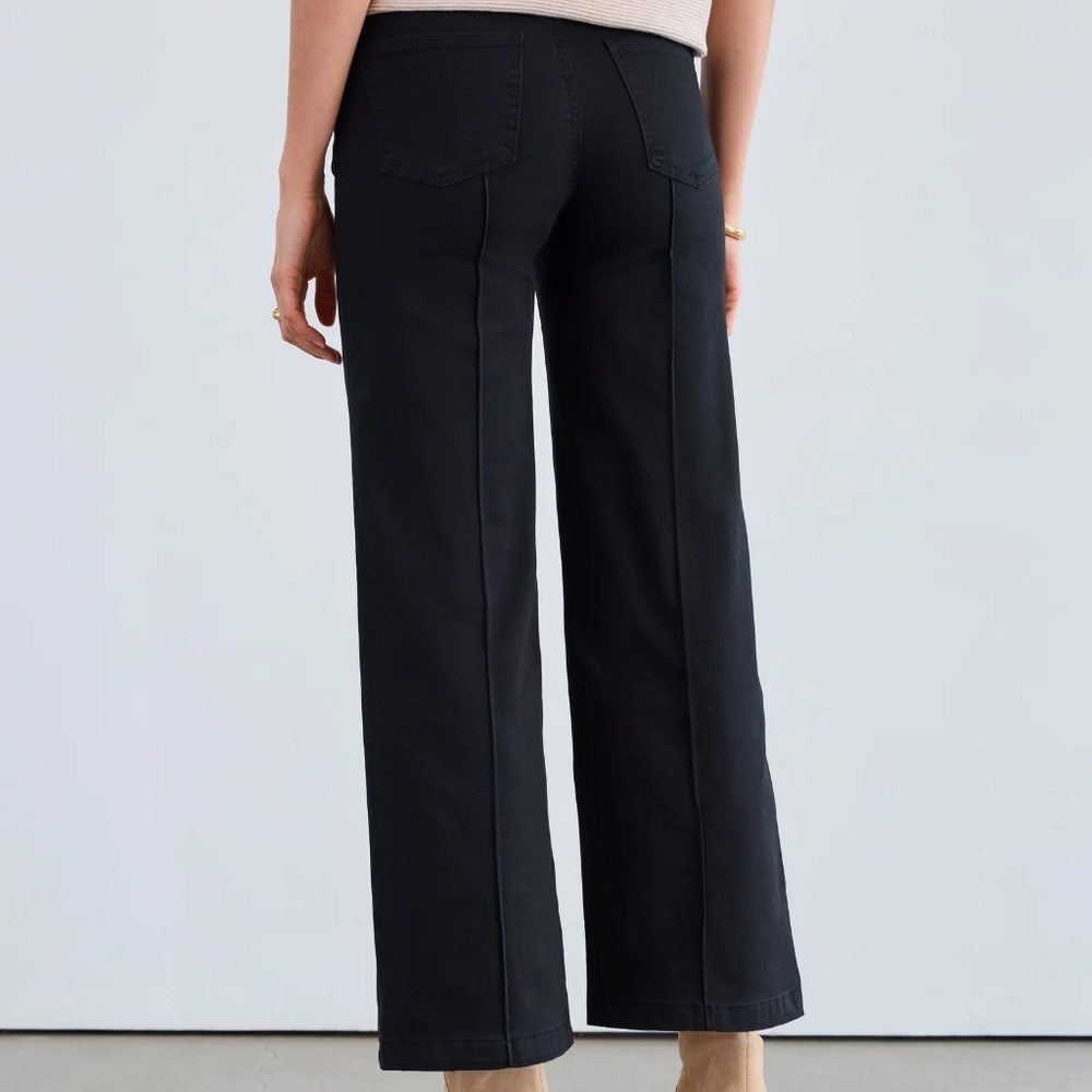 FDJ Olivia Wide-leg Denim Black - Picture 2 of 3